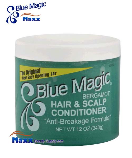Blue Magic Bergamot Hair & Scalp Conditioner 12oz - Green Jar